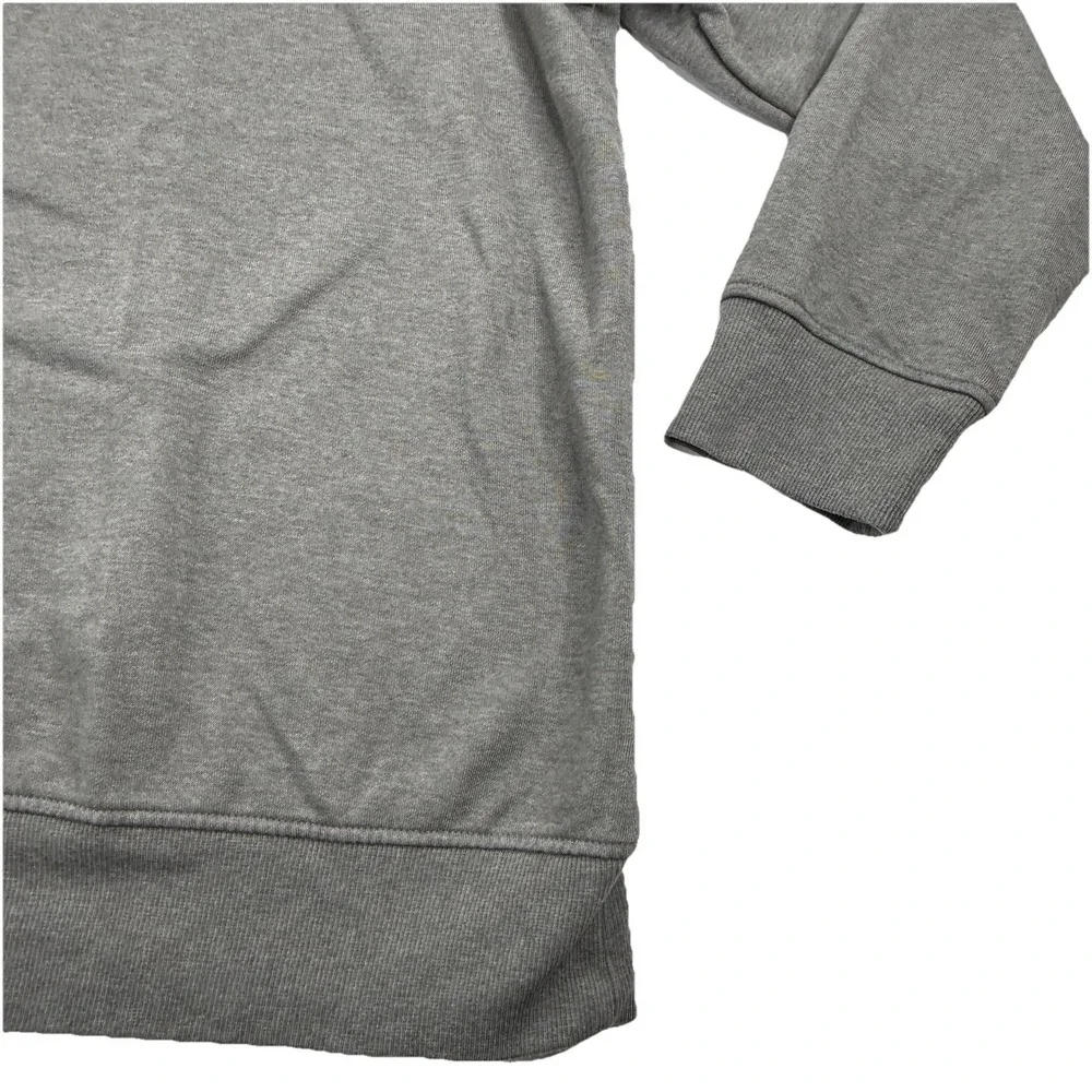 The North Face Mens 1/4 Snap Button Fleece Pullover Heather Gray Size XXL